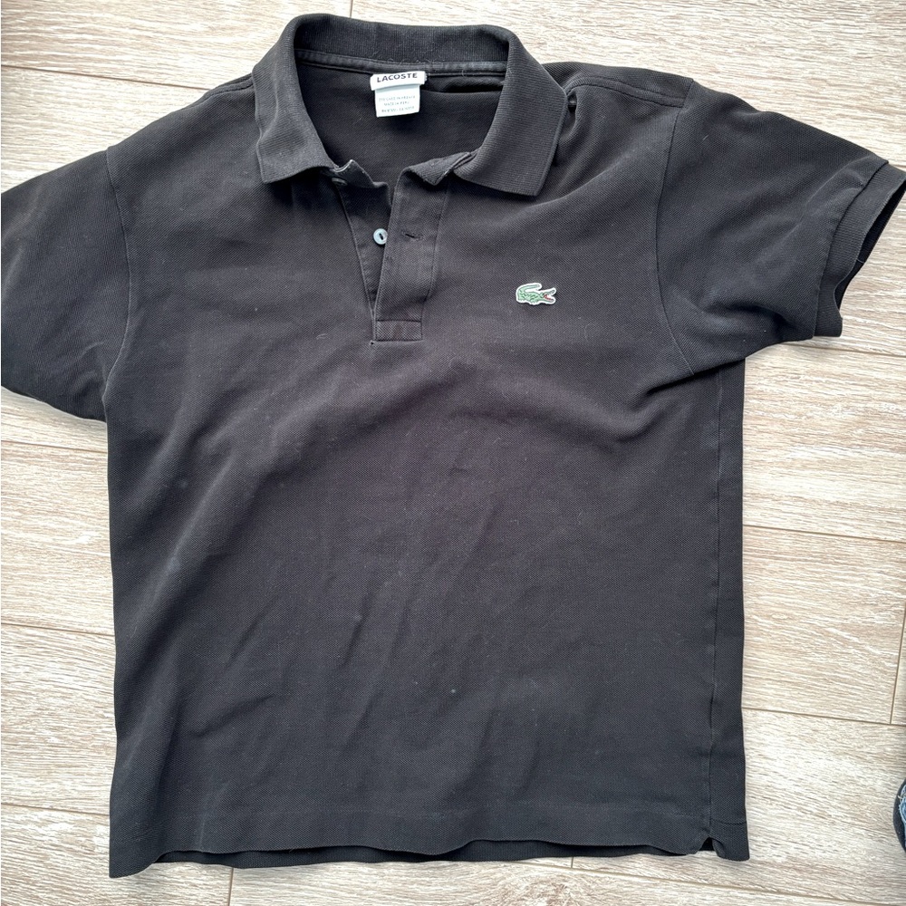Black Lacoste Polo - Size 3